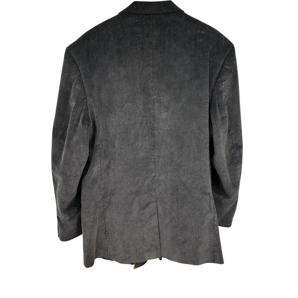 Hunt Valley Mens Corduroy Sport Coat Blazer Jacket Gray 48L - Picture 2 of 10